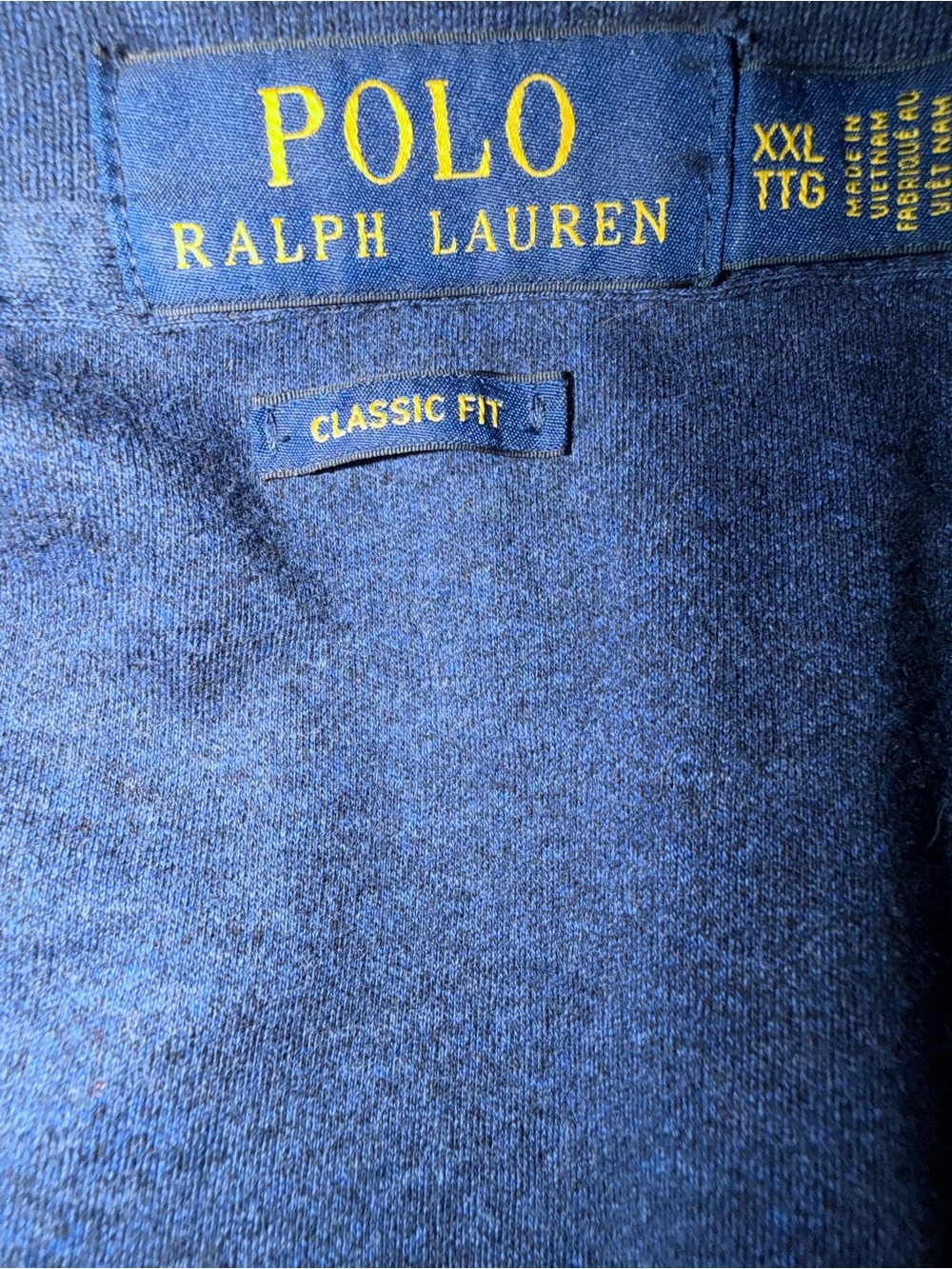 Polo Ralph Lauren Men’s XXL Navy Classic Fit Multicolor Pony Polo Shirt